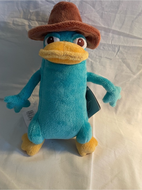Disney Other - NWT Vintage Disney Plush Perry Platypus in Teal with Yellow and Orange Accents